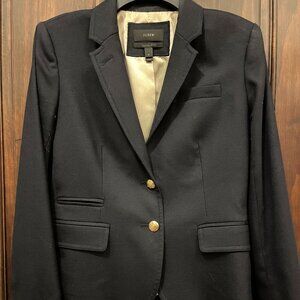 J. CREW School Boy Navy Wool Blazer - Size 6